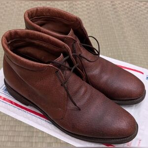 RARE Allen Edmonds Viking II Boar Hide Chukka Boots Brown Men's Size 10.5